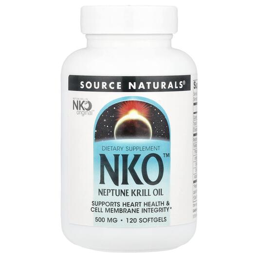 Основне фото товара NKO Neptune Krill Oil 500, Масло криля NKO Нептун 500 мг, 120 кап