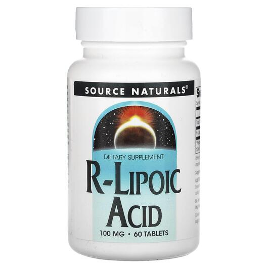 Основне фото товара R-Lipoic Acid 100 mg 60, R-ліпоєва кислота 100 мг, 60 таблеток