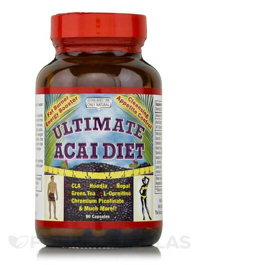 Основне фото товара Only Natural, Ultimate Acai Diet, Ягоди Асаї, 90 капсул