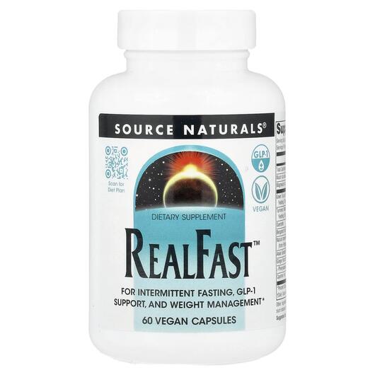 Основне фото товара Source Naturals, RealFast, Жироспалювачі, 60 капсул
