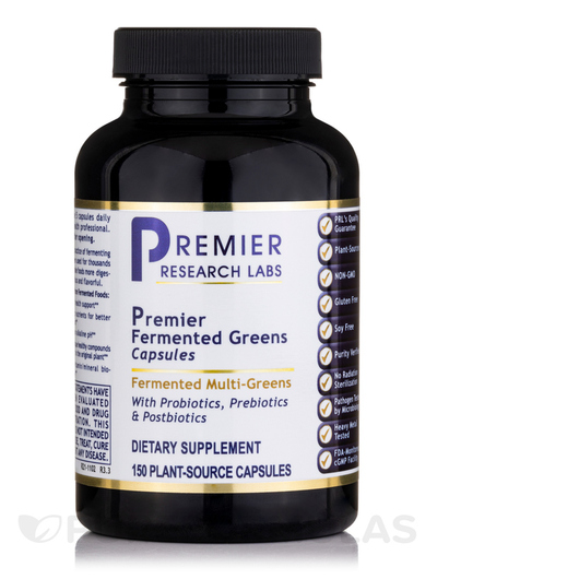 Основне фото товара Premier Fermented Greens Capsules, Підтримка травної системи, 150
