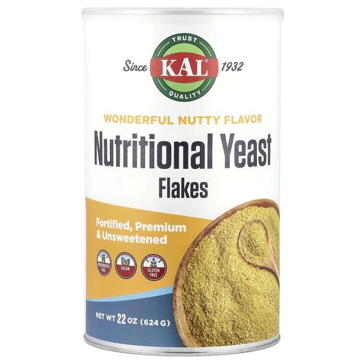 Основне фото товара KAL, Nutritional Yeast Flakes, Харчові дріжджі, 624 г