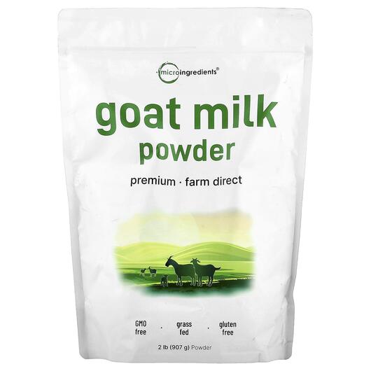 Основне фото товара Micro Ingredients, Goat Milk Powder, Козяче молоко, 907 г