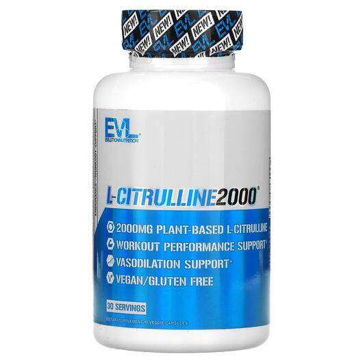 Основне фото товара L-Citrulline2000 2000 mg, L-Цитрулін, 90 капсул