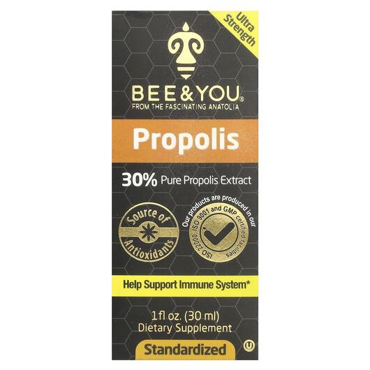 Основне фото товара Bee & You, Propolis, Прополіс, 30 мл