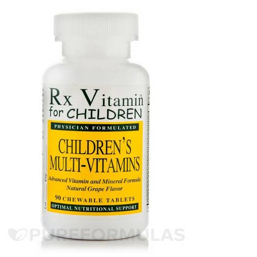 Основне фото товара Children's Multi-Vitamin Natural Grape, Вітаміни для дітей, 
