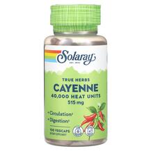 True Herbs Cayenne 515 mg Кайенский перец Solaray