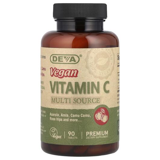 Основне фото товара Vegan Vitamin C Multi Source, Веганський Вітамін C, 90 таблеток