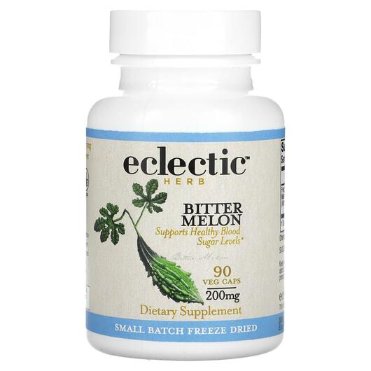 Основне фото товара Eclectic Herb, Bitter Melon 200 mg, Гірка диня, 90 капсул