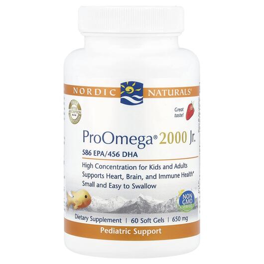 Основне фото товара Nordic Naturals, ProOmega 2000, Омега 3, 60 капсул