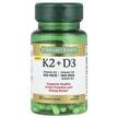 Nature's Bounty, Vitamin K2 + D3, Вітамін K2, 30 капсул
