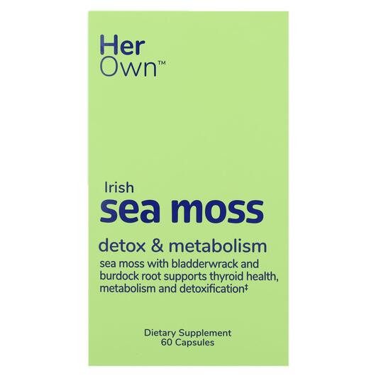 Основне фото товара Her Own, Irish Sea Moss, Ірландський морський мох, 60 капсул