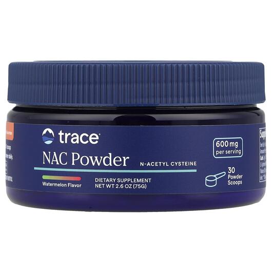 Основне фото товара Trace, NAC Powder Watermelon, N-ацетилцистеїн, 75 г