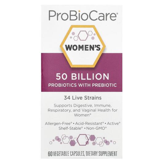 Основне фото товара Women's Probiotics With Prebiotic, Пробіотики для жінок, 60 