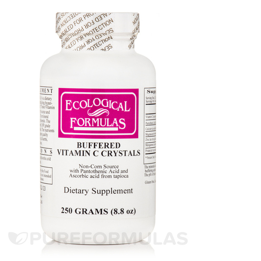 Основне фото товара Buffered Vitamin C Crystals, Вітамін C, 250 г