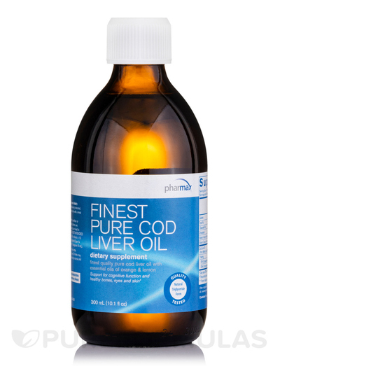 Основне фото товара Pharmax, Finest Pure Cod Liver Oil, Олія печінки тріски, 300 мл
