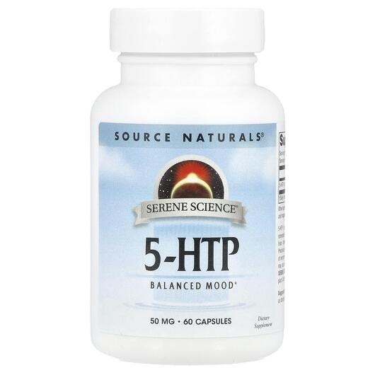 Основне фото товара Serene Science 5-HTP 100 mg, 5-гідрокситриптофан, 60 капсул