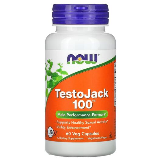 Основне фото товара NOW, TestoJack 100, Підтримка Лібідо, 60 капсул
