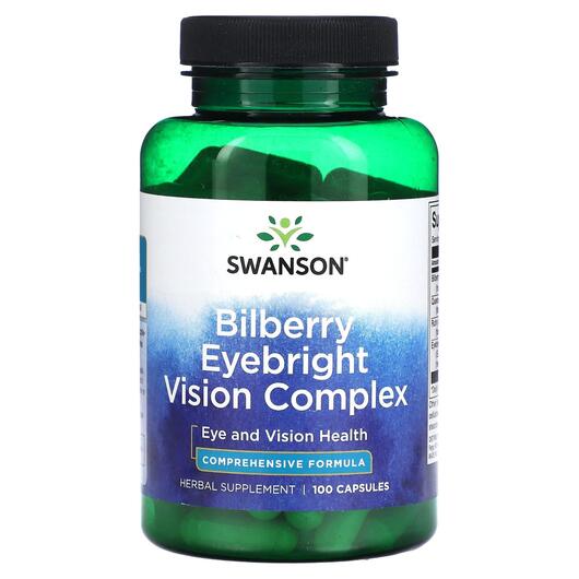 Основне фото товара Swanson, Bilberry Eyebright Vision Complex, Чорниця, 100 капсул