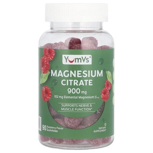 Основне фото товара YumV's, Magnesium Citrate 900 mg, Магній Цитрат, 90 цукерок