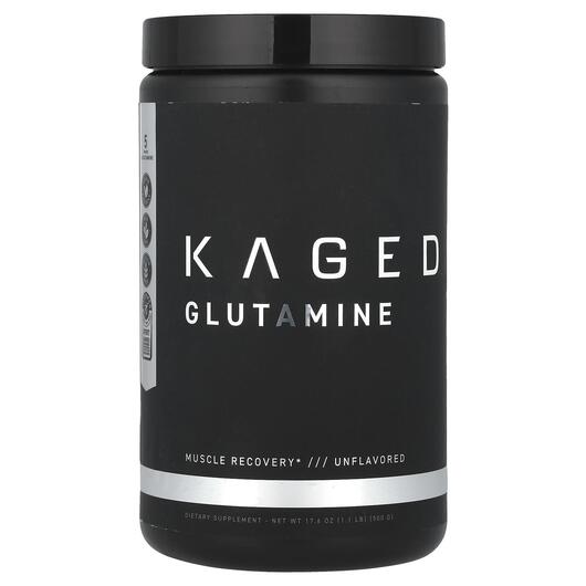 Основне фото товара Kaged, Glutamine Unflavored, L-Глутамін, 500 г