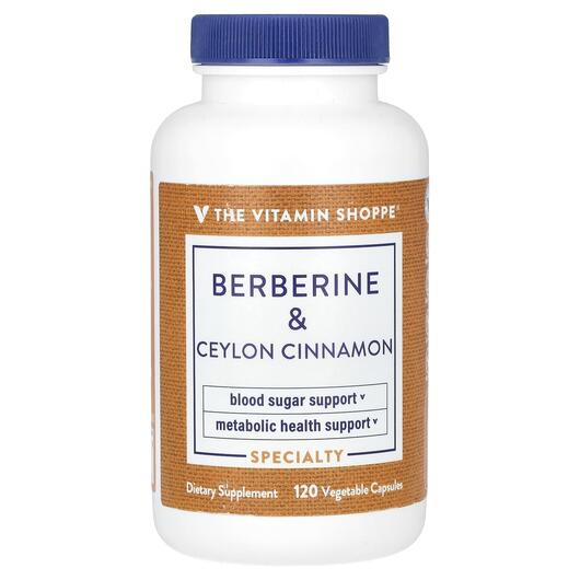 Основне фото товара Berberine & Ceylon Cinnamon, Берберин, 120 капсул