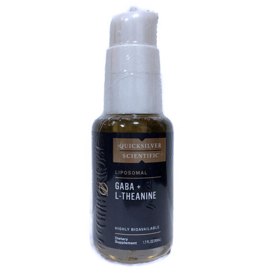 Основне фото товара Quicksilver Scientific, Liposomal GABA + L-Theanine, ГАМК, 50 мл