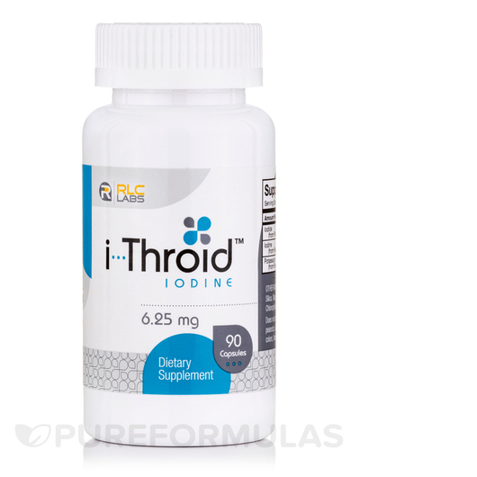 Основне фото товара RLC Labs Inc, i-Throid Iodine 6.25 mg, Йод, 90 капсул