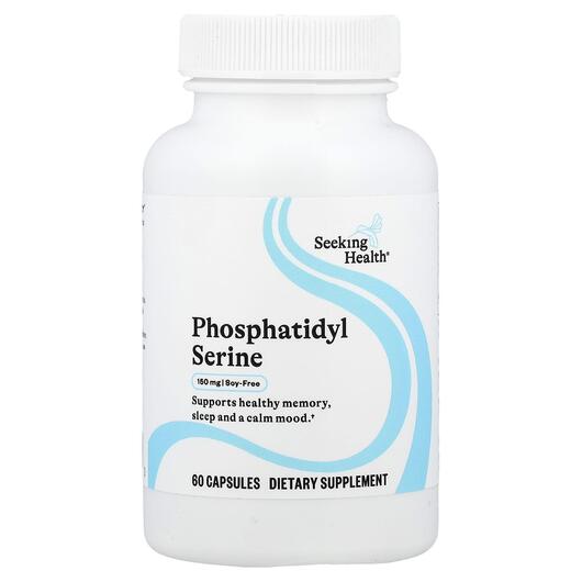 Основне фото товара Phosphatidyl Serine 150 mg, Фосфатидилсерин, 60 капсул