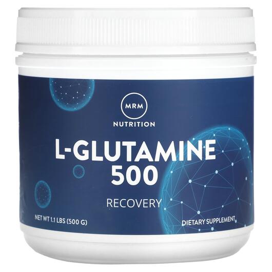 Основне фото товара MRM, L-Glutamine 500, L-Глутамін, 500 г