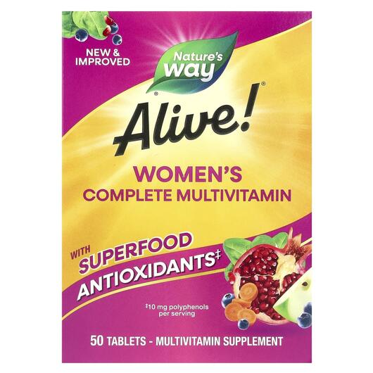 Основне фото товара Alive! Women's Energy Complete Multivitamin, Вітаміни для жі
