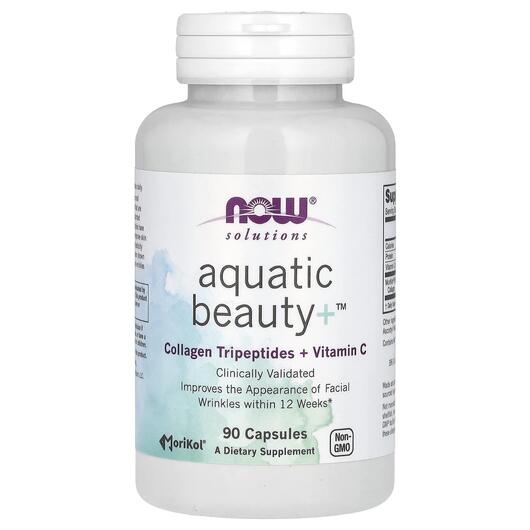 Основне фото товара NOW, Solutions Aquatic Beauty+, Морський колаген, 90 капсул