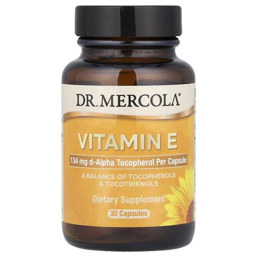 Основне фото товара Dr. Mercola, Vitamin E 30, Вітамін Е, 30 капсул