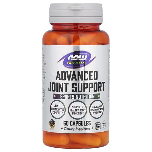 Основне фото товара NOW, Sports Advanced Joint Support, Підтримка суглобів, 60 капсул