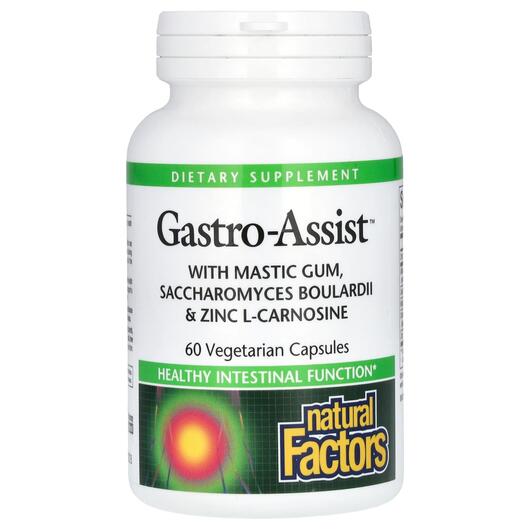Основне фото товара Natural Factors, Gastro-Assist, Мастикова смола, 60 капсул