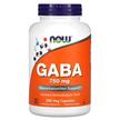 NOW, GABA 750 mg, ГАМК 750 мг, 200 капсул