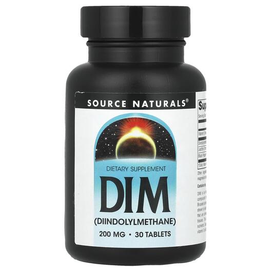 Основне фото товара Source Naturals, DIM 200 mg, Дііндолілметан, 30 таблеток
