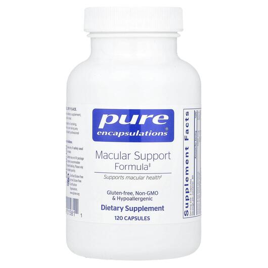 Основне фото товара Macular Support Formula, Підтримка здоров'я зору, 120 капсул