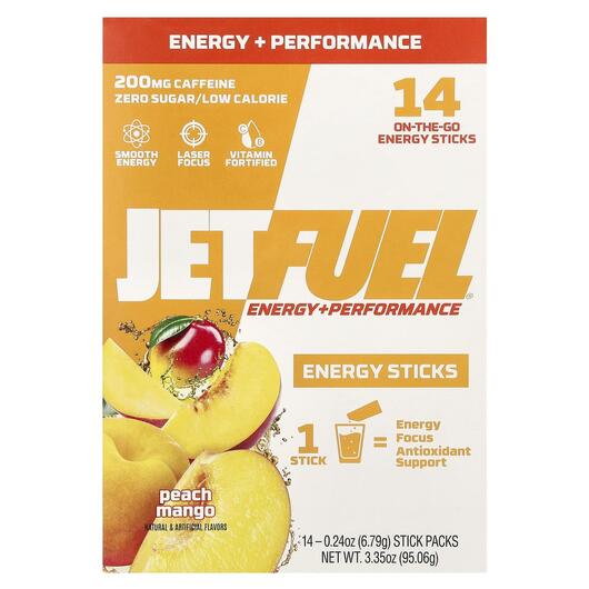 Основне фото товара JetFuel Energy + Performance Energy, Енергетичний напій, 6.79 g E