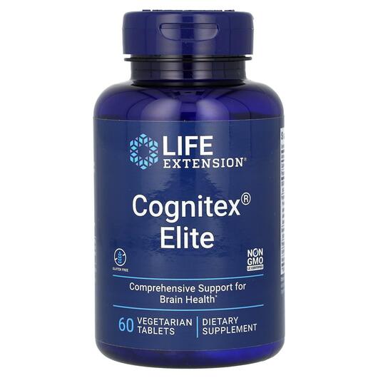 Основне фото товара Cognitex Elite, Підтримка здоров'я мозку, 60 таблеток