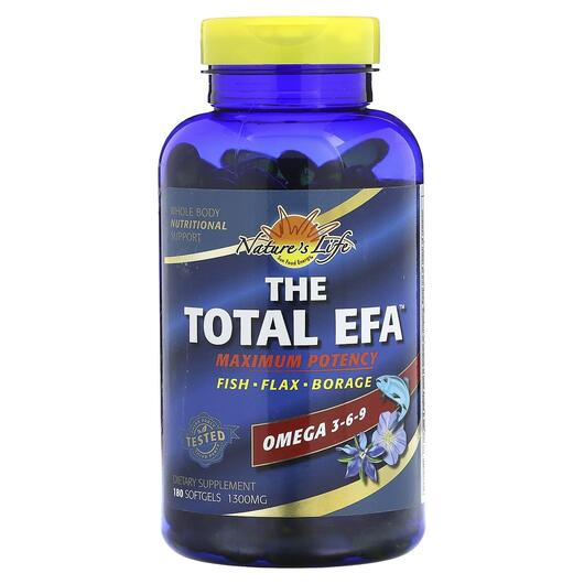 Основне фото товара The Total EFA Maximum Potency, Омега 3 6 9, 180 капсул