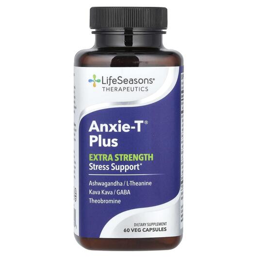 Основне фото товара Anxie-T Plus Extra Strength, Підтримка стресу, 60 капсул