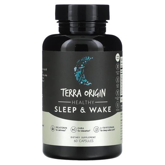 Основне фото товара Terra Origin, Healthy Sleep & Wake, Підтримка сну, 60 капсул