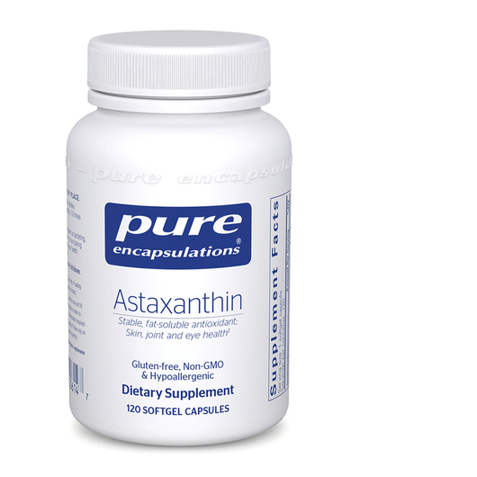 Основне фото товара Pure Encapsulations, Astaxanthin, Астаксантин, 120 капсул