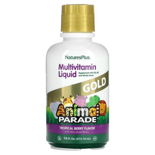 Основне фото товара Children's Animal Parade Gold Multivitamin, Мультивітаміни, 