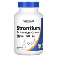 Strontium 750 mg Стронций Nutricost 120 капсул