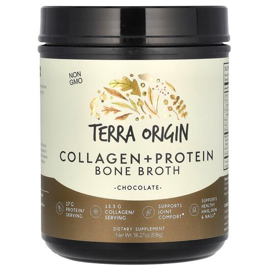 Основне фото товара Collagen + Protein Bone Broth Chocolate, Колаген для суглобів, 51