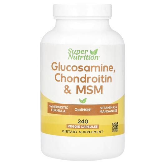 Основне фото товара Glucosamine Chondroitin & MSM, Глюкозамін Хондроітин, 240 кап