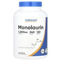 Монолаурин Monolaurin 1000 mg Nutricost 240 капсул