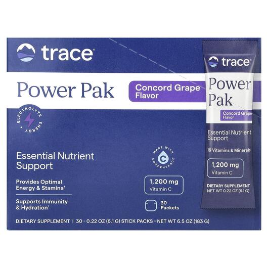 Основне фото товара Trace, PowerPak Essential Nutrient Support, Мультивітаміни, 30 шт